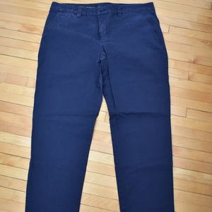 Navy Blue Crop Khakis